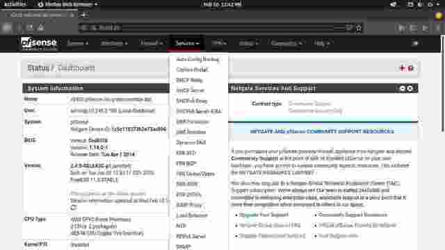 FRR in Services menu